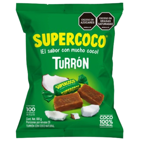 Supercoco Turrón x 100 unds 